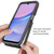 Samsung Galaxy A16 5G Starry Sky Solid Color Shockproof TPU Clear PC Phone Case - Red
