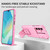 Samsung Galaxy A16 5G Stereoscopic Holder Sliding Camshield Phone Case - Pink
