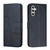 Samsung Galaxy A16 5G Stitching Calf Texture Buckle Leather Phone Case - Blue