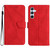 Samsung Galaxy A16 5G Stitching Embossed Leather Phone Case - Red
