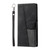 Samsung Galaxy A16 5G TTUDRCH Embossed Line Splicing Leather Phone Case - Black