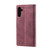 Samsung Galaxy A16 5G TTUDRCH Embossed Line Splicing Leather Phone Case - Wine Red
