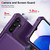 Samsung Galaxy A16 5G Vertical Flip Card Bag Holder Leather Phone Case - Purple
