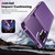 Samsung Galaxy A16 5G Vertical Flip Card Bag Holder Leather Phone Case - Purple
