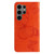 Samsung Galaxy S25 Ultra 5G 3D Butterfly Embossed Pattern Flip Leather Phone Case - Orange