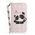 Samsung Galaxy S25 Ultra 5G 3D Colored Horizontal Flip Leather Phone Case - Heart Panda