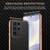 Samsung Galaxy S25 Ultra 5G AZNS Electroplated Edge Carbon Fiber Texture Phone Case - Green Samsung Galaxy S25 Ultra 5G AZNS Electroplated Edge Carbon Fiber Texture Phone Case - Green