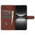 Samsung Galaxy S25 Ultra 5G AZNS Skin Feel Calf Texture Flip Leather Phone Case - Brown
