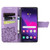 Samsung Galaxy S25 Ultra 5G Butterfly Love Flower Embossed Leather Phone Case - Light Purple