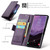 Samsung Galaxy S25 Ultra 5G CaseMe 023 Butterfly Buckle Litchi Texture RFID Anti-theft Leather Phone Case - Purple