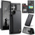 Samsung Galaxy S25 Ultra 5G CaseMe C22 Card Slots Holder RFID Anti-theft Phone Case - Black