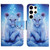 Samsung Galaxy S25 Ultra 5G Colored Drawing Pattern Leather Phone Case - Little Leopard Samsung Galaxy S25 Ultra 5G Colored Drawing Pattern Leather Phone Case - Little Leopard
