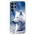 Samsung Galaxy S25 Ultra 5G Colorful Painting Pattern TPU Phone Case - White Wolf