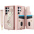 Samsung Galaxy S25 Ultra 5G Crossbody Flower Pattern Leather Phone Case - Rose Gold