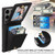 Samsung Galaxy S25 Ultra 5G Crossbody Lanyard Zipper Wallet Leather Phone Case - Black