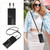 Samsung Galaxy S25 Ultra 5G Crossbody Lanyard Zipper Wallet Leather Phone Case - Black