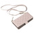 Samsung Galaxy S25 Ultra 5G Crossbody Rhombic Zipper Tower Buckle Leather Phone Case with Lanyard - Beige