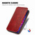 Samsung Galaxy S25 Ultra 5G Cubic Grid Pressed Magnetic Leather Phone Case - Red