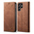 Samsung Galaxy S25 Ultra 5G Denim Texture Casual Style Horizontal Flip Leather Case - Brown Samsung Galaxy S25 Ultra 5G Denim Texture Casual Style Horizontal Flip Leather Case - Brown