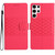 Samsung Galaxy S25 Ultra 5G Diamond Embossed Skin Feel Leather Phone Case - Red