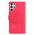 Samsung Galaxy S25 Ultra 5G Diamond Embossed Skin Feel Leather Phone Case - Red
