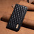 Samsung Galaxy S25 Ultra 5G Diamond Lattice Magnetic Leather Flip Phone Case - Black