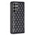 Samsung Galaxy S25 Ultra 5G Diamond Lattice Magnetic Leather Flip Phone Case - Black