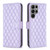 Samsung Galaxy S25 Ultra 5G Diamond Lattice Wallet Flip Leather Phone Case - Purple