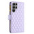Samsung Galaxy S25 Ultra 5G Diamond Lattice Zipper Wallet Leather Flip Phone Case - Purple