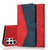 Samsung Galaxy S25 Ultra 5G Dual-color Stitching Leather Phone Case - Red Blue