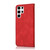 Samsung Galaxy S25 Ultra 5G Dual-color Stitching Leather Phone Case - Red Blue