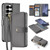 Samsung Galaxy S25 Ultra 5G DUX DUCIS Lawa Series 2 in 1 Wallet Zipper Detachable MagSafe Phone Case with Lanyard - Grey