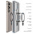 Samsung Galaxy S25 Ultra 5G DUX DUCIS Yind Series MagSafe TPU Hybrid PC Phone Case with Stand - Grey