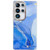 Samsung Galaxy S25 Ultra 5G Electroplated Marble Texture Phone Case - Dark Blue M16