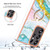 Samsung Galaxy S25 Ultra 5G Electroplating Marble IMD TPU Phone Case with Ring Holder - Green 004