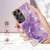 Samsung Galaxy S25 Ultra 5G Electroplating Marble Pattern Dual-side IMD TPU Shockproof Phone Case - Purple 002