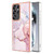 Samsung Galaxy S25 Ultra 5G Electroplating Marble Pattern Dual-side IMD TPU Shockproof Phone Case - Rose Gold 005