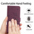 Samsung Galaxy S25 Ultra 5G Embossed Kitten Phone Leather Case with Lanyard - Wine Red