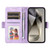 Samsung Galaxy S25 Ultra 5G Embossed Rhombus Starry Leather Phone Case - Purple