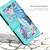 Samsung Galaxy S25 Ultra 5G Floral Pattern Leather Phone Case with Lanyard - Green