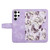 Samsung Galaxy S25 Ultra 5G Floral Pattern Leather Phone Case with Lanyard - Light Purple Samsung Galaxy S25 Ultra 5G Floral Pattern Leather Phone Case with Lanyard - Light Purple