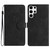 Samsung Galaxy S25 Ultra 5G Flower Embossing Pattern Leather Phone Case - Black Samsung Galaxy S25 Ultra 5G Flower Embossing Pattern Leather Phone Case - Black