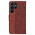 Samsung Galaxy S25 Ultra 5G Geometric Embossed Leather Phone Case - Brown