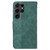 Samsung Galaxy S25 Ultra 5G Geometric Embossed Leather Phone Case - Green