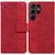 Samsung Galaxy S25 Ultra 5G Geometric Embossed Leather Phone Case - Red Samsung Galaxy S25 Ultra 5G Geometric Embossed Leather Phone Case - Red