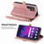Samsung Galaxy S25 Ultra 5G Geometric Zipper Wallet Side Buckle Leather Phone Case - Pink