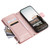 Samsung Galaxy S25 Ultra 5G Glitter Lattice Zipper Wallet Leather Phone Case - Rose Gold