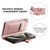 Samsung Galaxy S25 Ultra 5G Glitter Lattice Zipper Wallet Leather Phone Case - Rose Gold