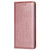 Samsung Galaxy S25 Ultra 5G Gloss Oil Solid Color Magnetic Leather Phone Case - Rose Gold