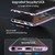 Samsung Galaxy S25 Ultra 5G HD Full Cover Magnetic Metal Tempered Glass Phone Case - Silver